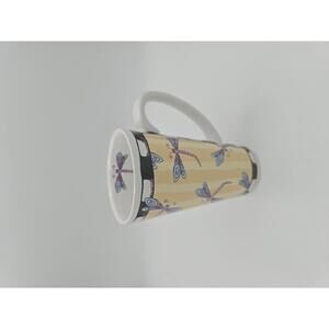 Vintage Signature Alicia Tormey Designs "Bug Me" Dragonfly Stoneware Mug